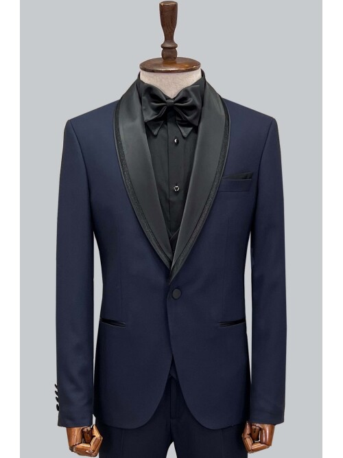 SUIT SARTORIA NAVY BLUE TUXEDO 5616