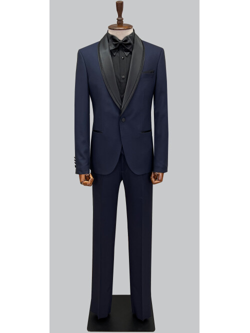 SUIT SARTORIA NAVY BLUE TUXEDO 5616