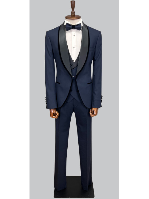 SUIT SARTORIA NAVY BLUE TUXEDO 5618