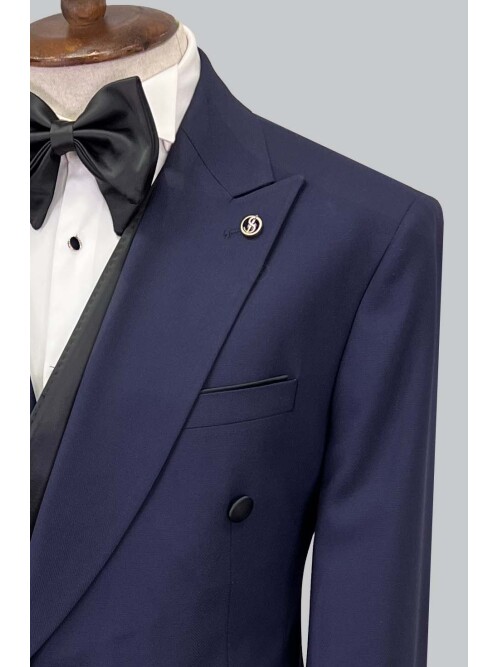 SUIT SARTORIA NAVY BLUE TUXEDO 5620