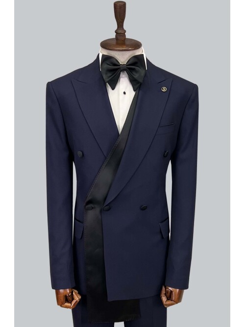 SUIT SARTORIA NAVY BLUE TUXEDO 5620