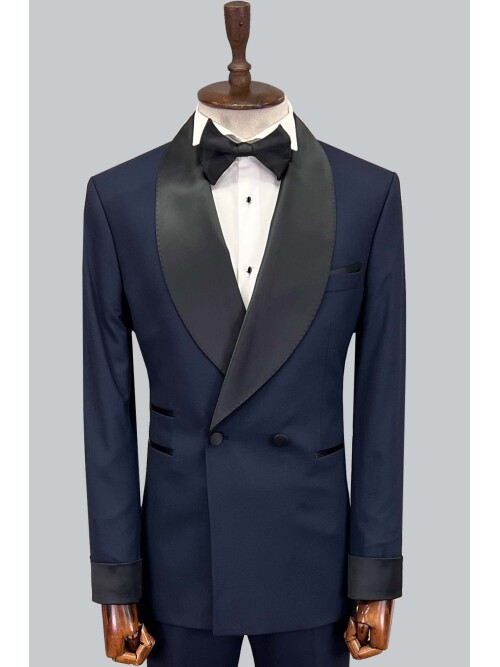 SUIT SARTORIA NAVY BLUE TUXEDO 5650