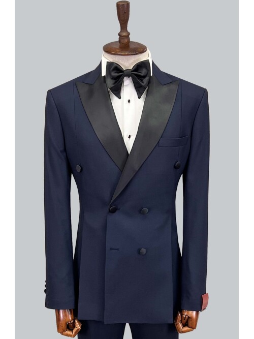 SUIT SARTORIA LACİVERT KRUVAZE DAMATLIK 5651