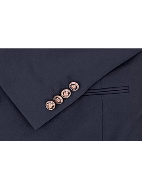 SUIT SARTORIA NAVY BLUE DOUBLE BREASTED SUIT 2826