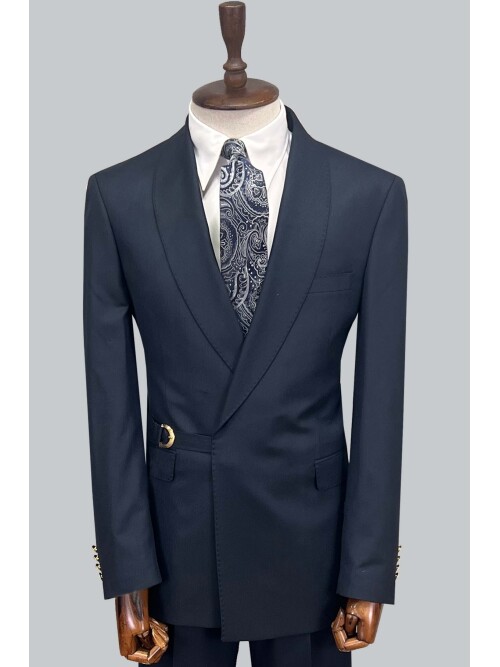 SUIT SARTORIA NAVY BLUE DOUBLE BREASTED SUIT 2945