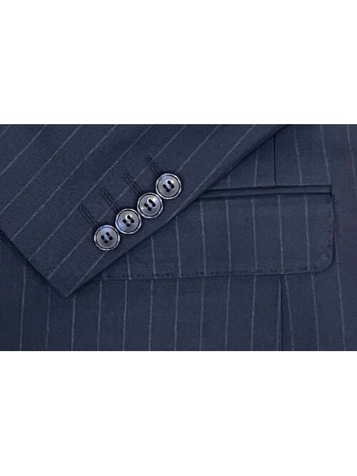 SUIT SARTORIA NAVY BLUE DOUBLE BREASTED SUIT 2958