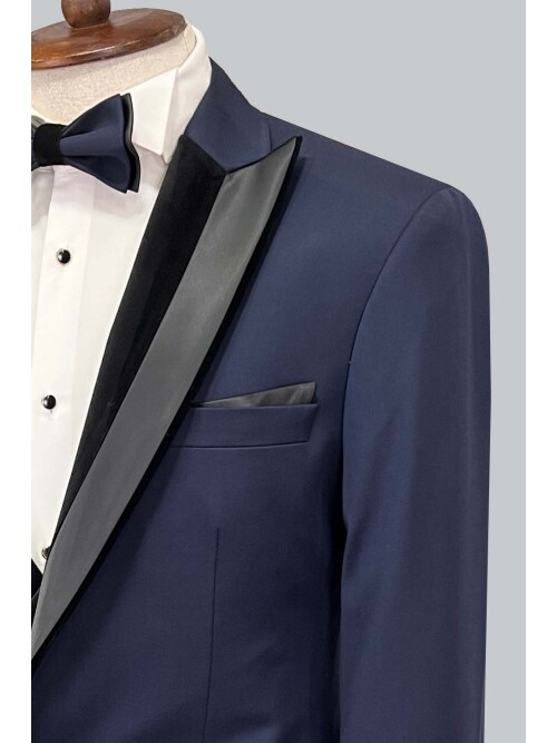 SUIT SARTORIA NAVY BLUE TUXEDO 5071