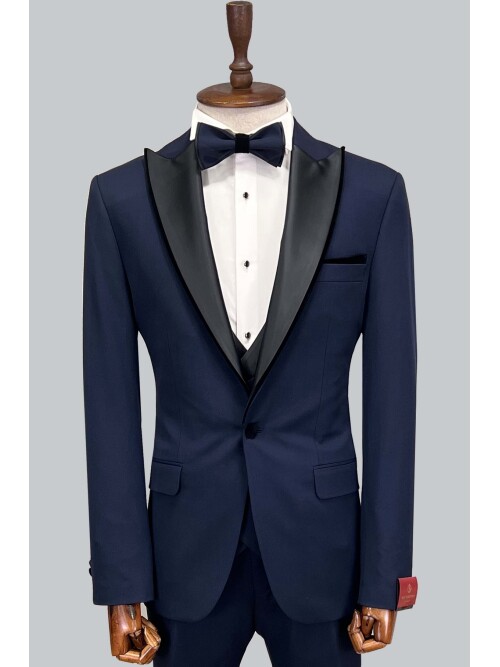 SUIT SARTORIA NAVY BLUE TUXEDO 5071