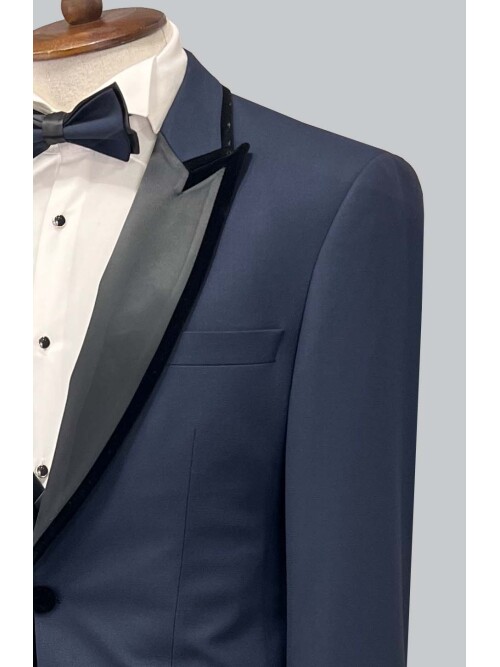 SUIT SARTORIA NAVY BLUE TUXEDO 5659