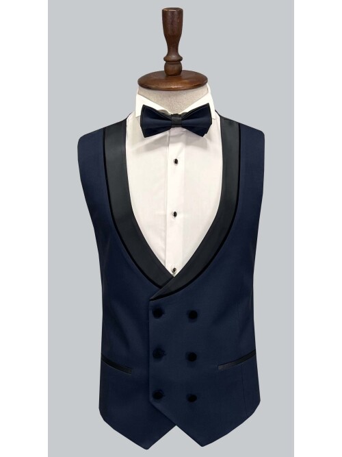 SUIT SARTORIA NAVY BLUE TUXEDO 5659