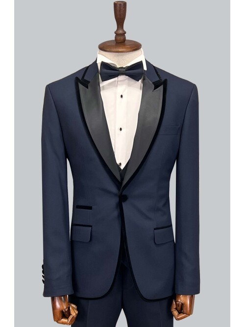 SUIT SARTORIA NAVY BLUE TUXEDO 5659