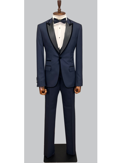 SUIT SARTORIA NAVY BLUE TUXEDO 5659