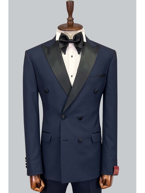 SUIT SARTORIA NAVY BLUE TUXEDO 5652