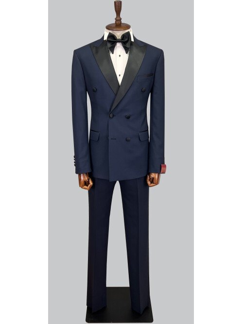 SUIT SARTORIA NAVY BLUE TUXEDO 5652