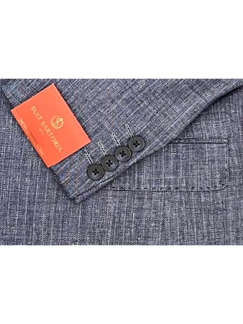 SUIT SARTORIA KETEN MAVİ CEKET 4372