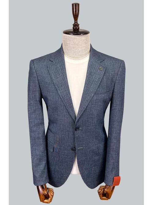 SUIT SARTORIA LINEN BLUE JACKET 4372