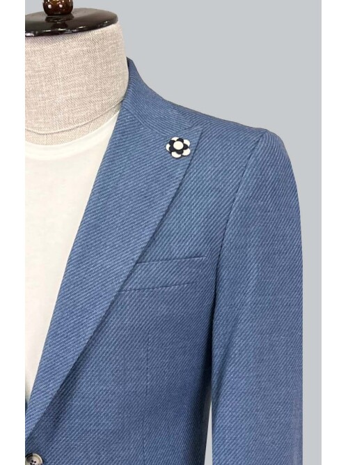 SUIT SARTORIA LINEN BLUE JACKET 4409