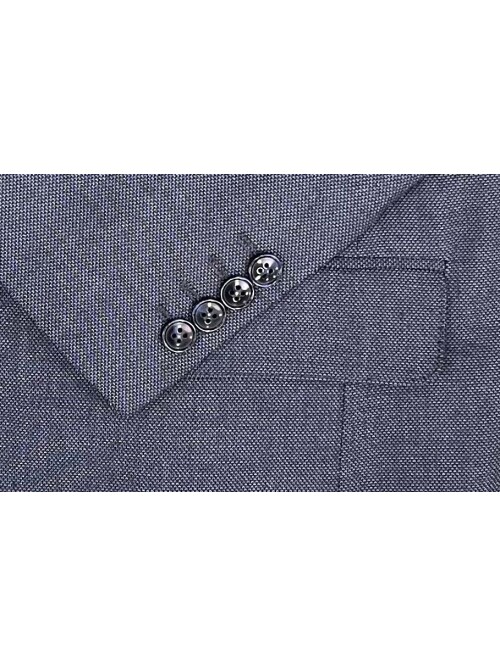 SUIT SARTORIA BLUE  SUIT WITH DOUBLE FACED VEST 2917