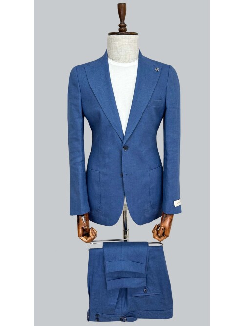 SUIT SARTORIA MAVİ KETEN TAKIM ELBİSE 2584