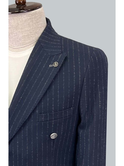 SUIT SARTORIA BLUE DOUBLE BREASTED JACKET 4321