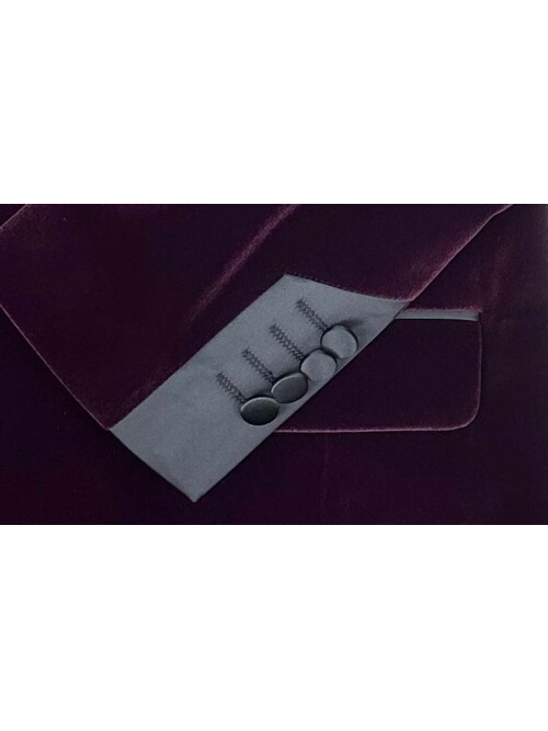 SUIT SARTORIA PURPLE VELVET TUXEDO 5662