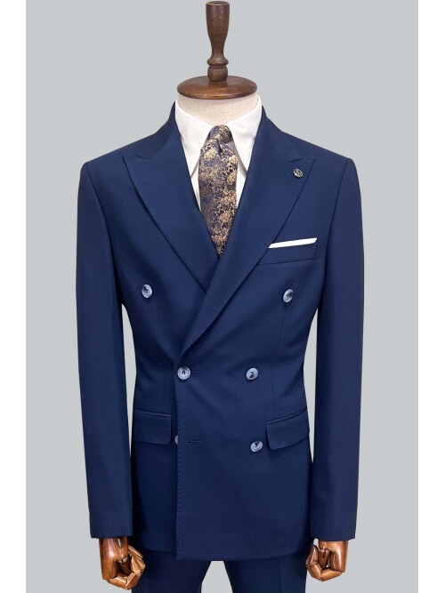 SUIT SARTORIA DOUBLE BREASTED BLUE SUIT 2957