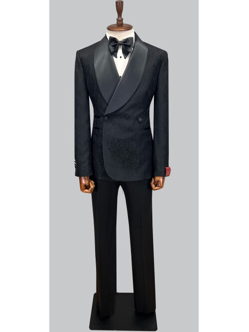 SUIT SARTORIA BLACK TUXEDO 5658