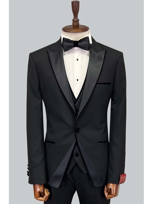 SUIT SARTORIA BLACK TUXEDO 5653