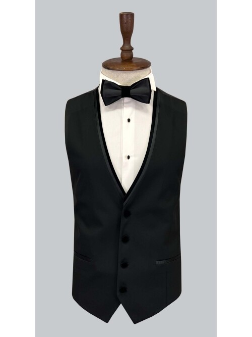 SUIT SARTORIA SİVRİ YAKA SİYAH DAMATLIK 5653