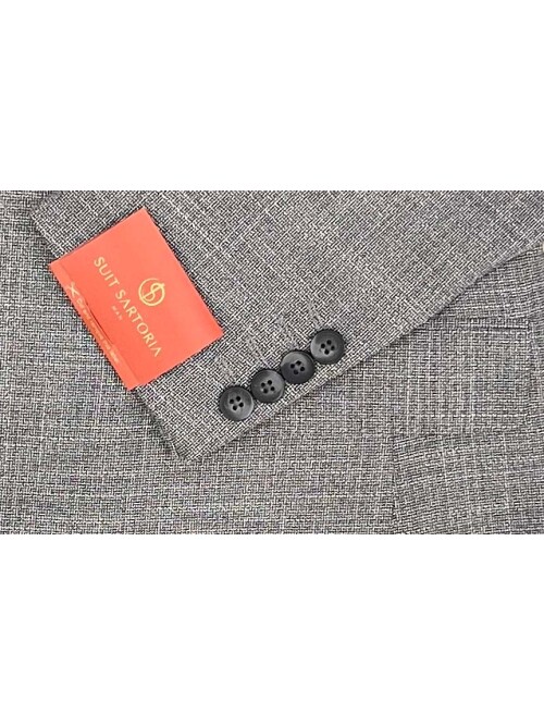 SUIT SARTORIA LINEN BLACK JACKET 4372