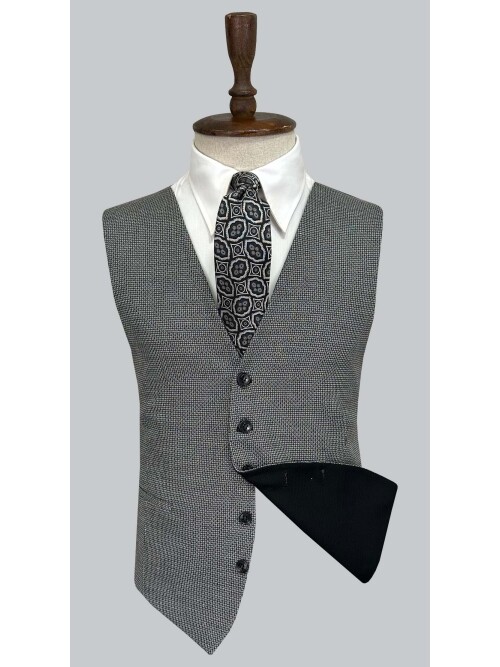 SUIT SARTORIA SİYAH ÇİFT YÖNLÜ YELEKLİ TAKIM 2001/49