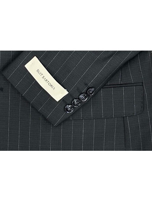 SUIT SARTORIA SİYAH ÇİZGİLİ YELEKLİ TAKIM 2000/69