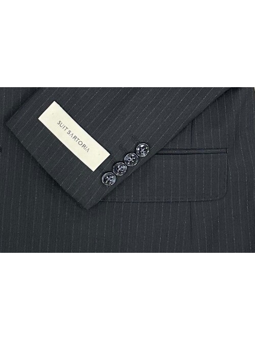 SUIT SARTORIA SİYAH ÇİZGİLİ YELEKLİ TAKIM 2000/69