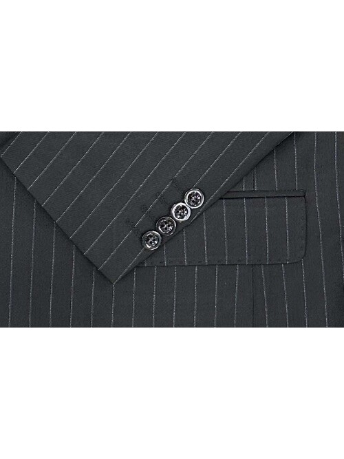 SUIT SARTORIA SİYAH ÇİZGİLİ YELEKLİ TAKIM ELBİSE 2000/48