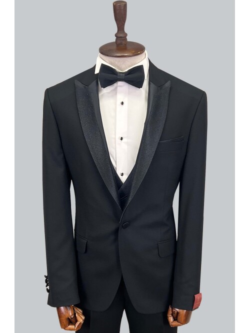 SUIT SARTORIA BLACK TUXEDO 5065