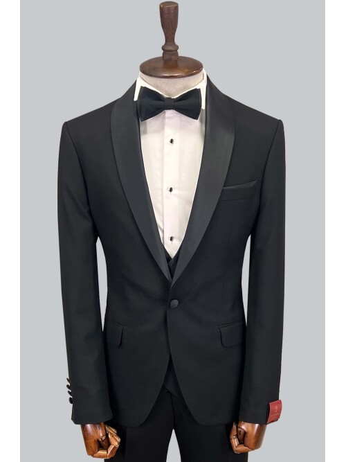 SUIT SARTORIA BLACK TUXEDO 5065