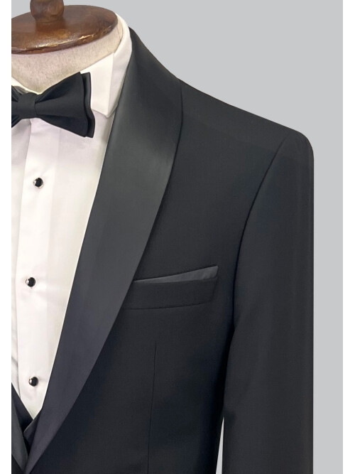 SUIT SARTORIA BLACK TUXEDO 5065