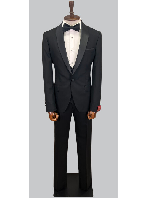 SUIT SARTORIA BLACK TUXEDO 5065