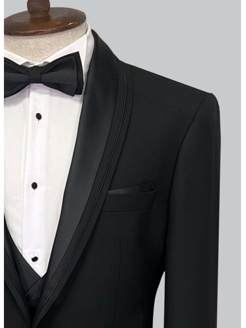 SUIT SARTORIA BLACK TUXEDO 5065