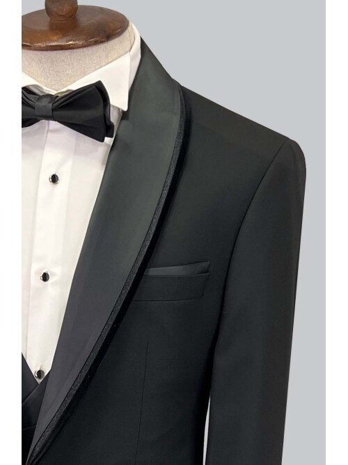 SUIT SARTORIA BLACK TUXEDO 5065