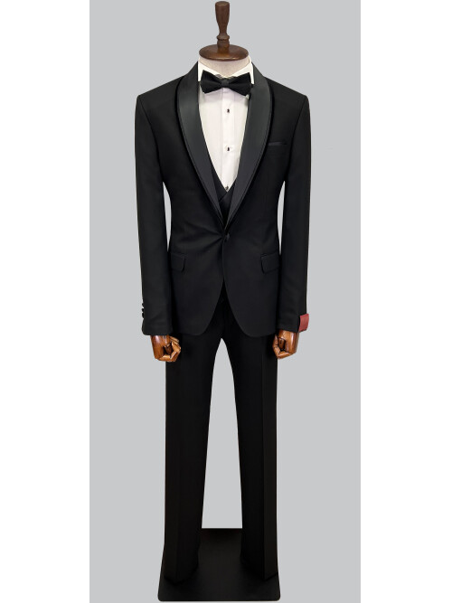 SUIT SARTORIA BLACK TUXEDO 5065