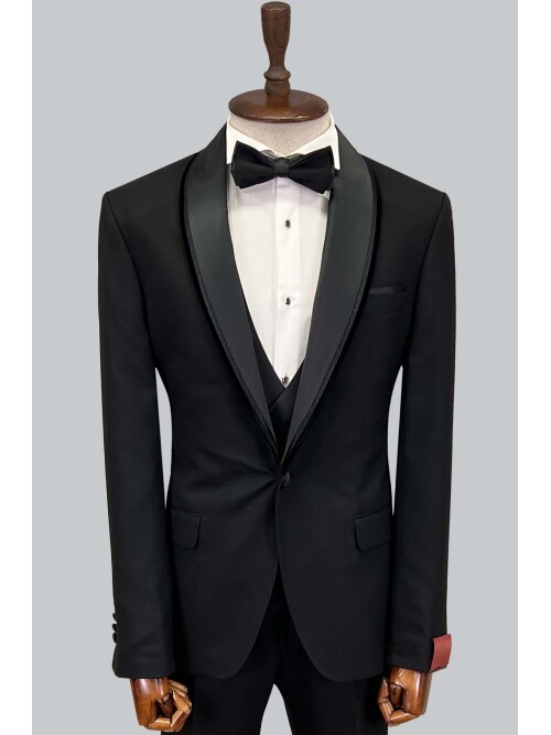 SUIT SARTORIA BLACK TUXEDO 5065