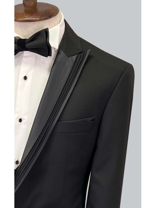 SUIT SARTORIA BLACK TUXEDO 5065