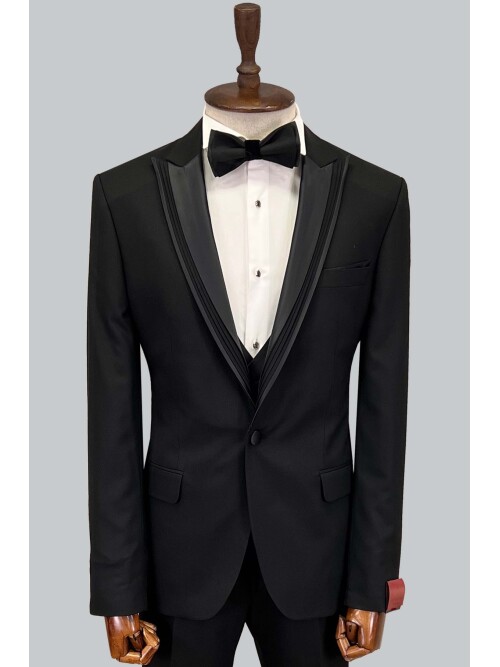 SUIT SARTORIA BLACK TUXEDO 5065