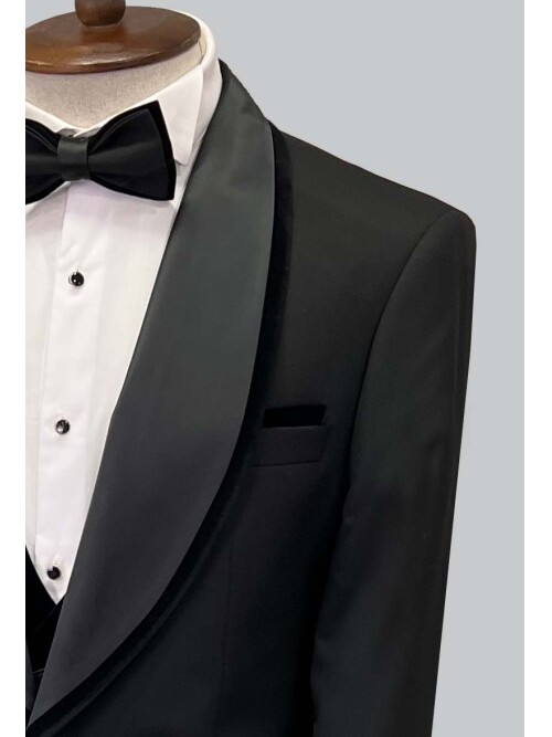 SUIT SARTORIA BLACK TUXEDO 5567