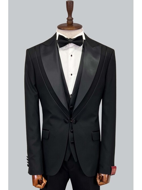 SUIT SARTORIA BLACK TUXEDO 5615