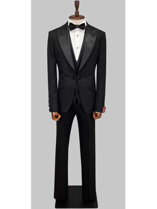 SUIT SARTORIA BLACK TUXEDO 5615