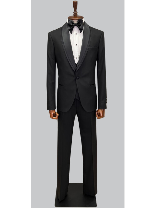 SUIT SARTORIA BLACK TUXEDO 5616