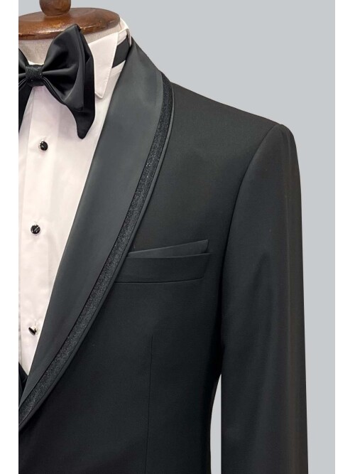 SUIT SARTORIA BLACK TUXEDO 5616