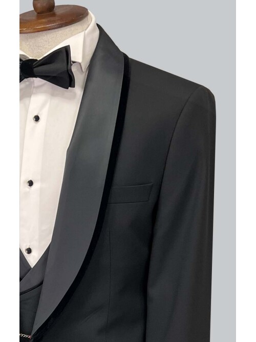 SUIT SARTORIA BLACK TUXEDO 5618